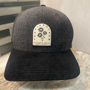Travis Mathew Nightjar Heather Black One Size Golf Hat Cap New